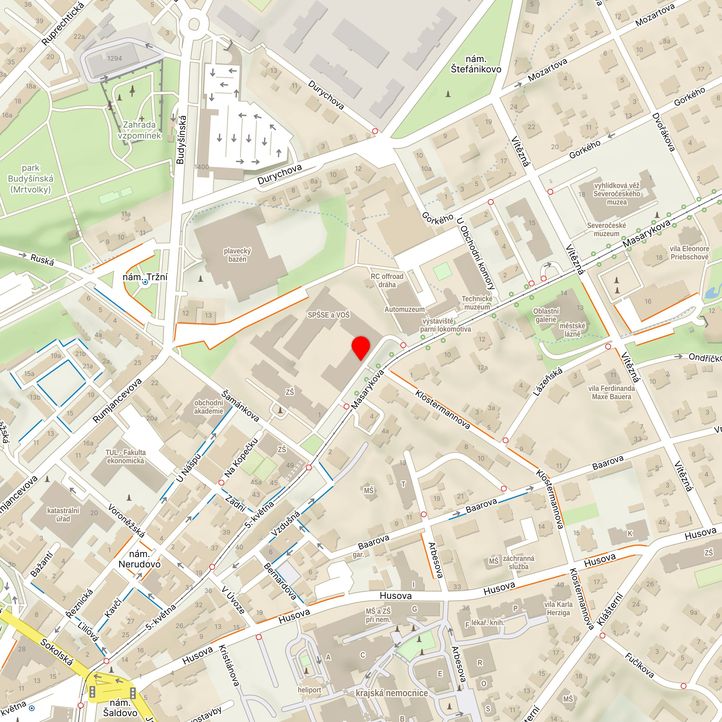 Mapa školy z Mapy.cz