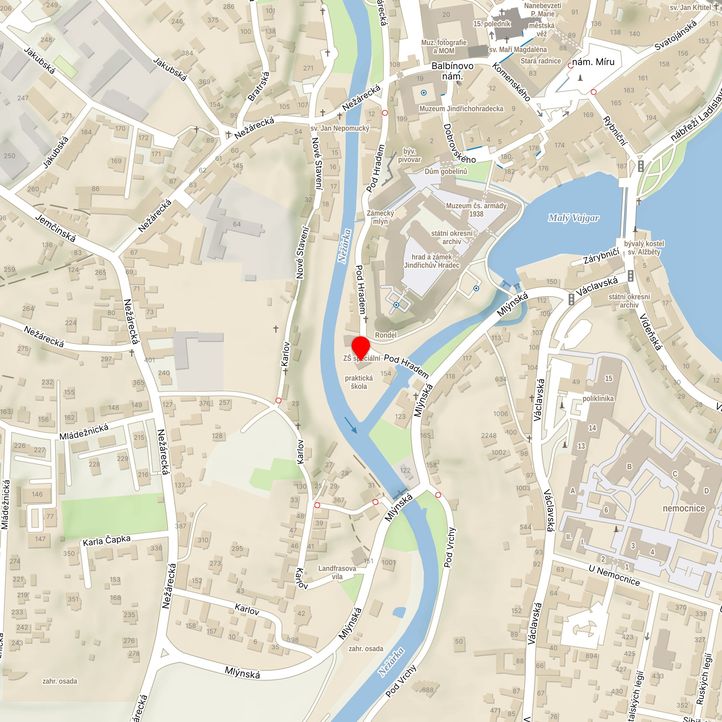 Mapa školy z Mapy.cz