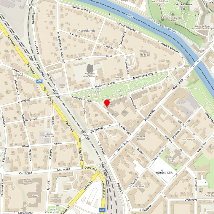 Mapa školy z Mapy.cz