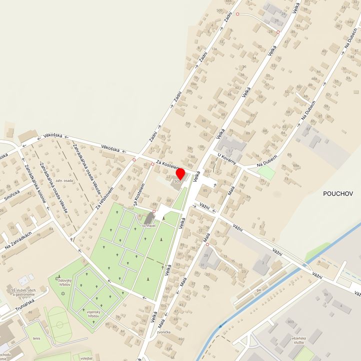 Mapa školy z Mapy.cz