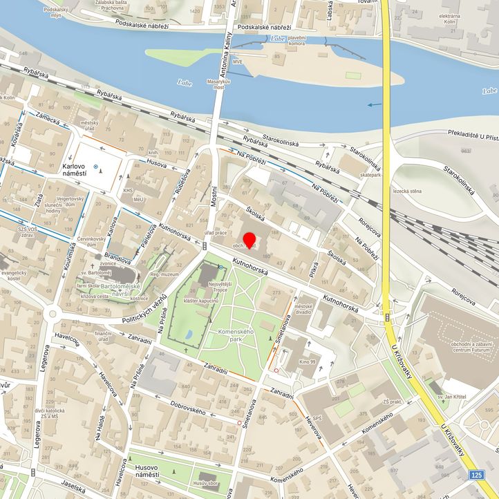 Mapa školy z Mapy.cz