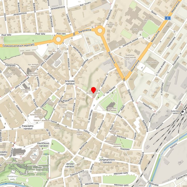 Mapa školy z Mapy.cz