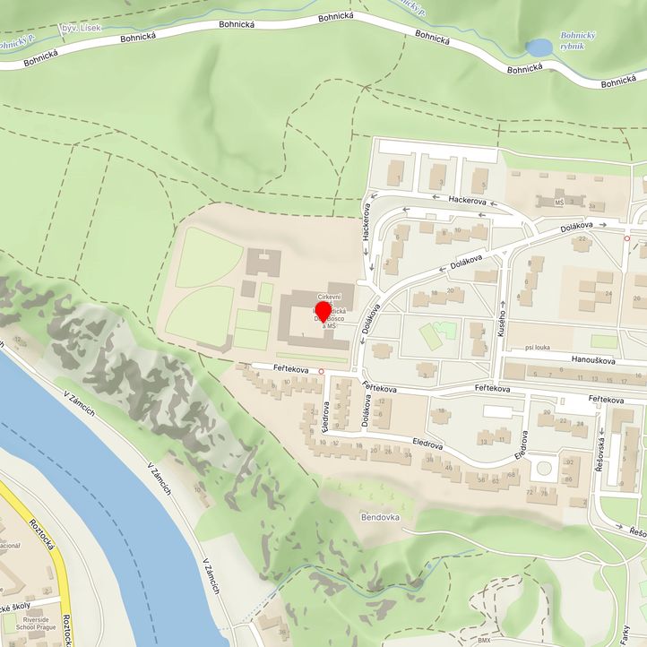 Mapa školy z Mapy.cz