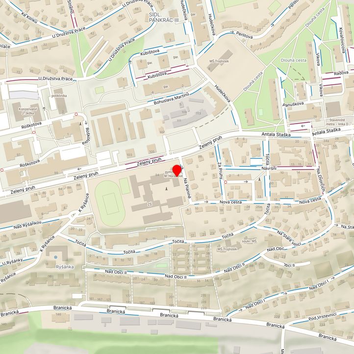 Mapa školy z Mapy.cz