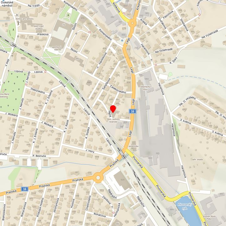 Mapa školy z Mapy.cz