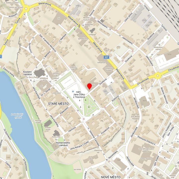 Mapa školy z Mapy.cz