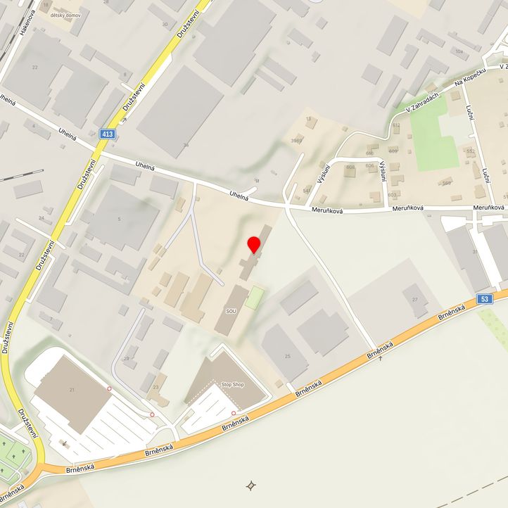 Mapa školy z Mapy.cz
