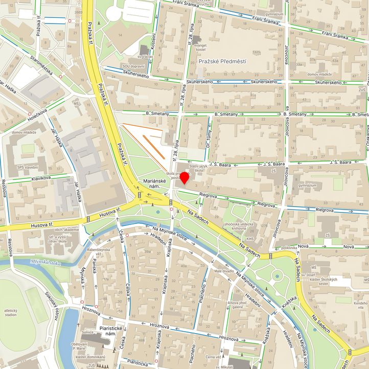 Mapa školy z Mapy.cz