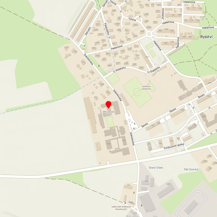 Mapa školy z Mapy.cz