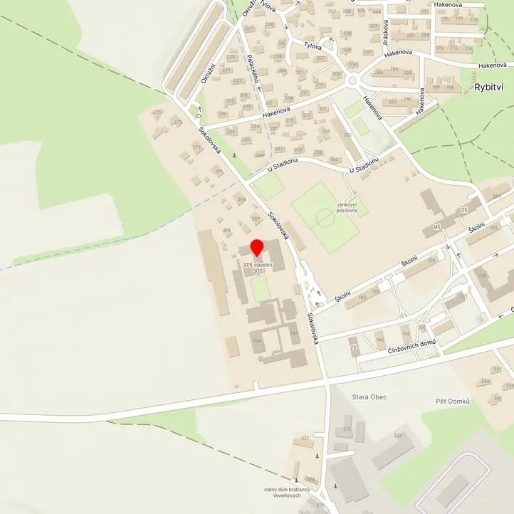 Mapa školy z Mapy.cz