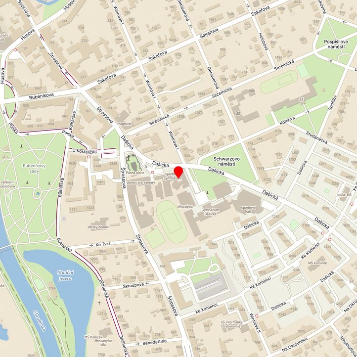 Mapa školy z Mapy.cz