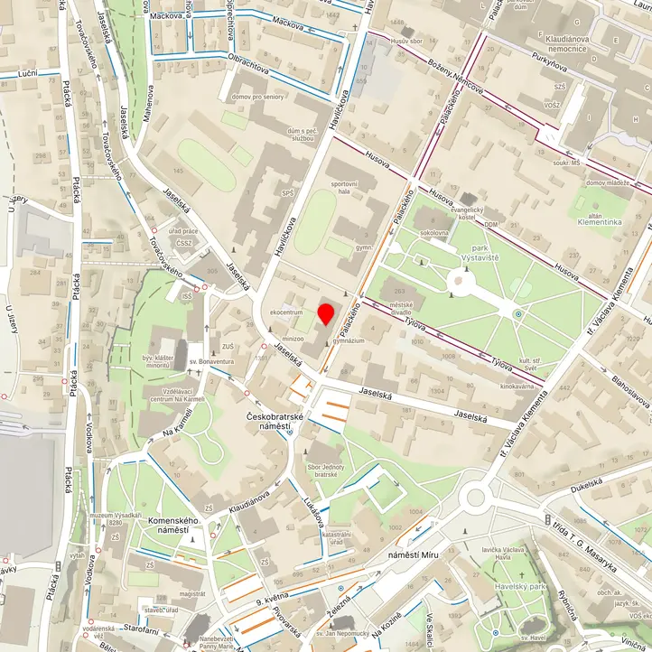 Mapa školy z Mapy.cz