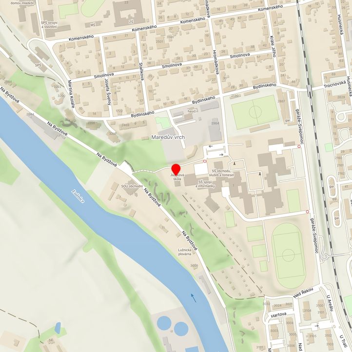 Mapa školy z Mapy.cz