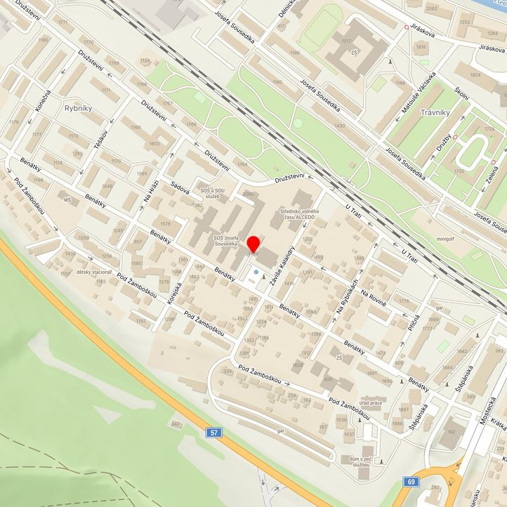 Mapa školy z Mapy.cz