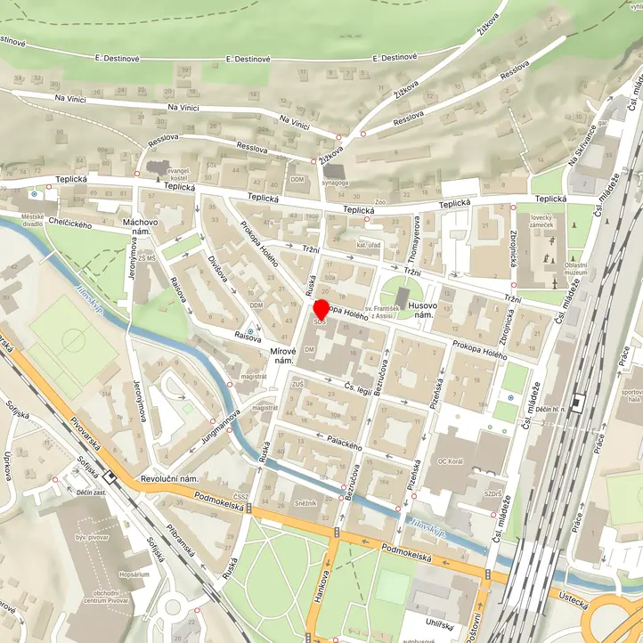 Mapa školy z Mapy.cz