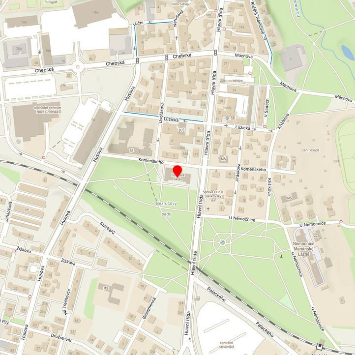 Mapa školy z Mapy.cz