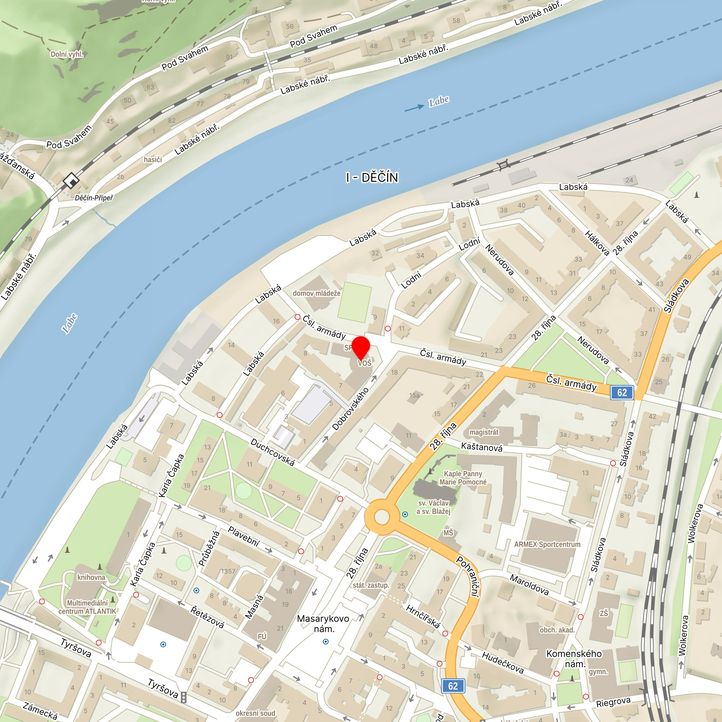 Mapa školy z Mapy.cz