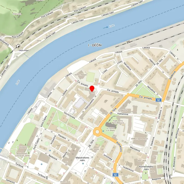 Mapa školy z Mapy.cz