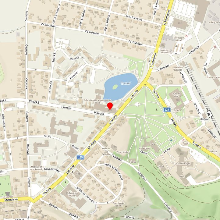 Mapa školy z Mapy.cz