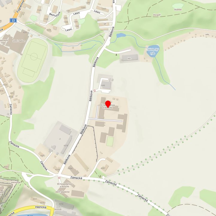 Mapa školy z Mapy.cz