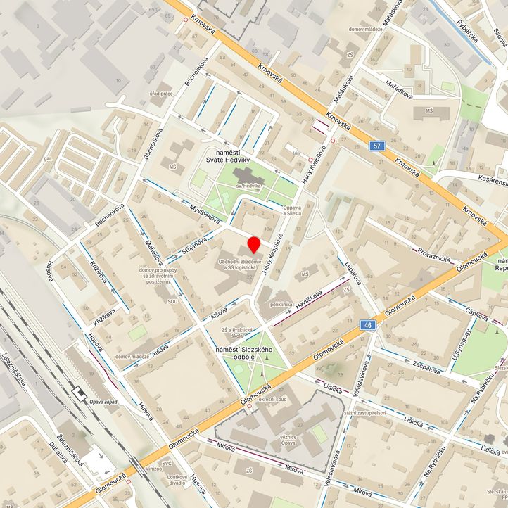 Mapa školy z Mapy.cz