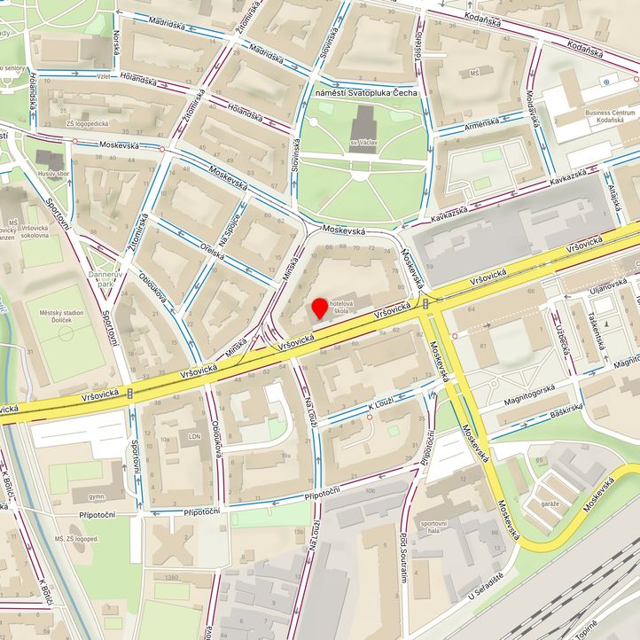 Mapa školy z Mapy.cz