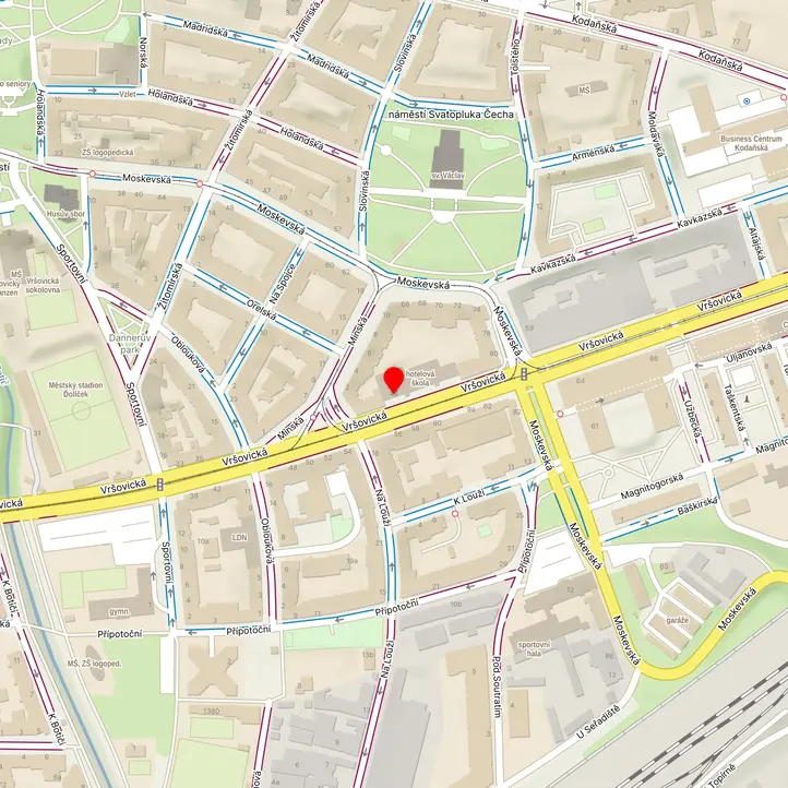 Mapa školy z Mapy.cz