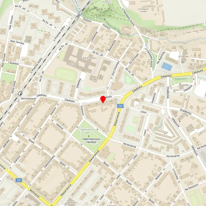 Mapa školy z Mapy.cz