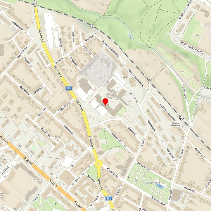 Mapa školy z Mapy.cz