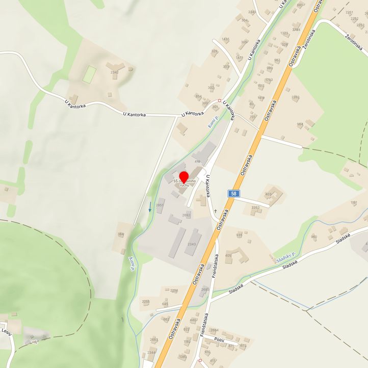 Mapa školy z Mapy.cz