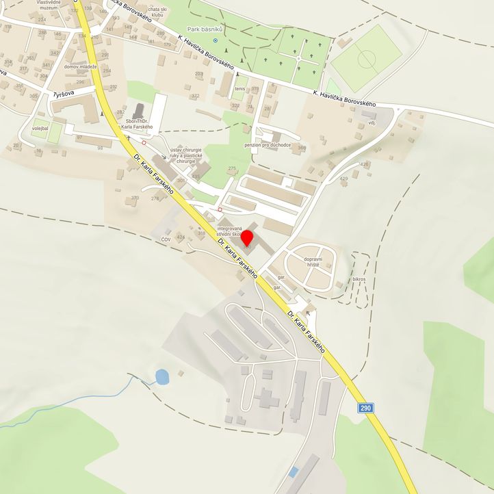 Mapa školy z Mapy.cz