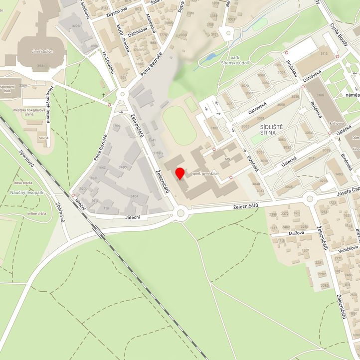Mapa školy z Mapy.cz