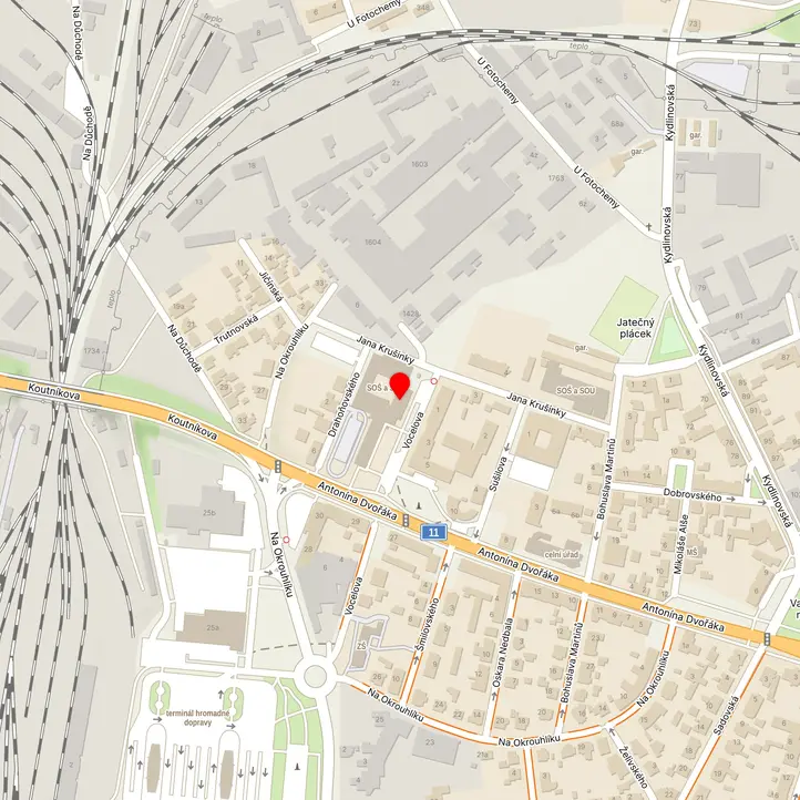 Mapa školy z Mapy.cz