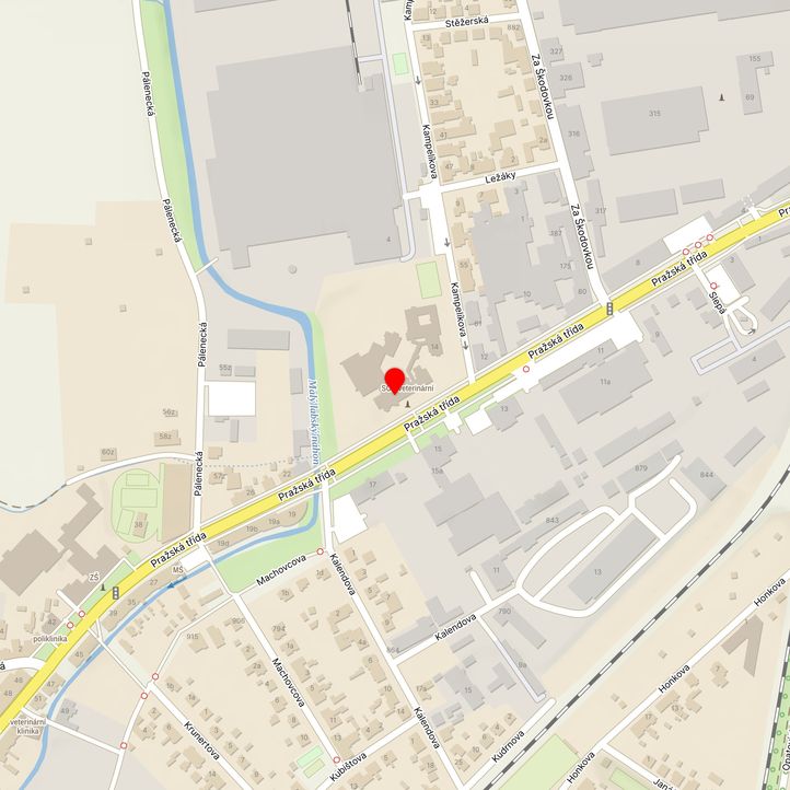 Mapa školy z Mapy.cz