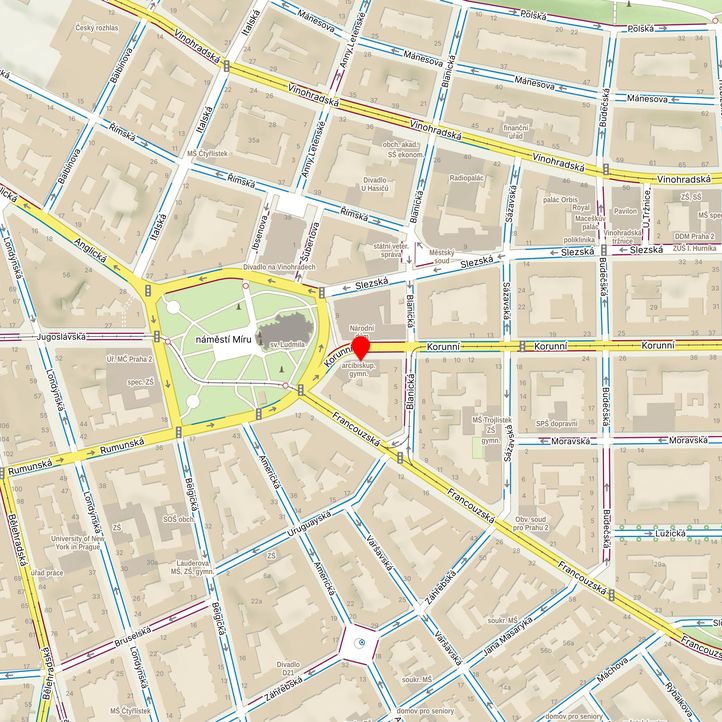Mapa školy z Mapy.cz
