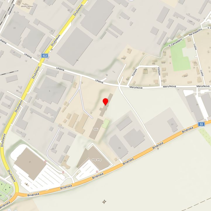 Mapa školy z Mapy.cz