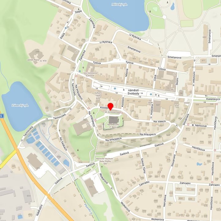 Mapa školy z Mapy.cz