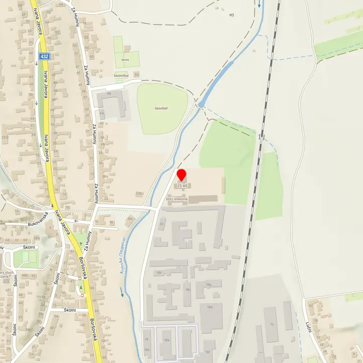 Mapa školy z Mapy.cz
