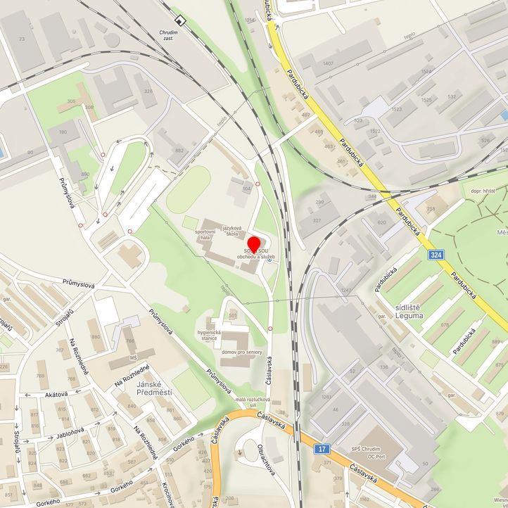 Mapa školy z Mapy.cz