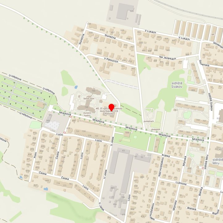 Mapa školy z Mapy.cz