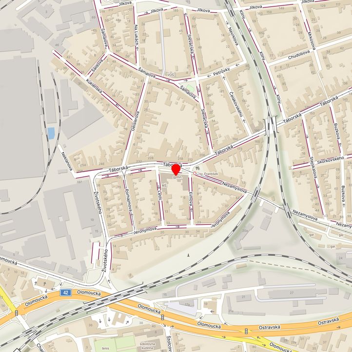 Mapa školy z Mapy.cz
