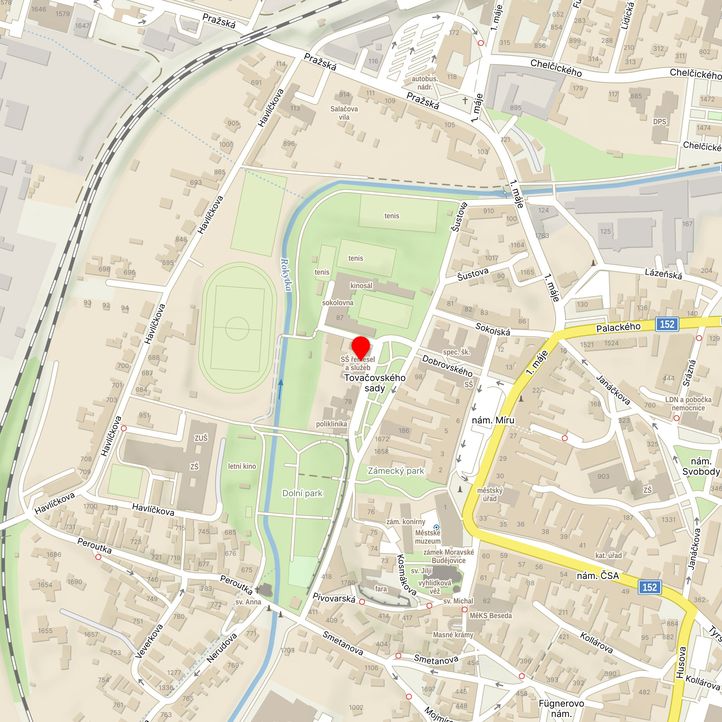 Mapa školy z Mapy.cz