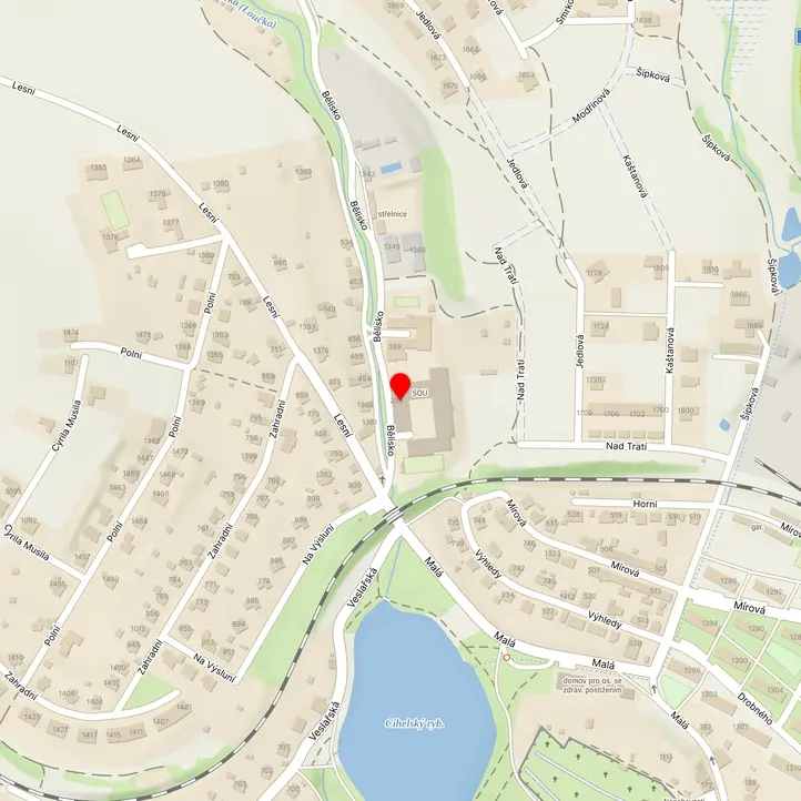 Mapa školy z Mapy.cz