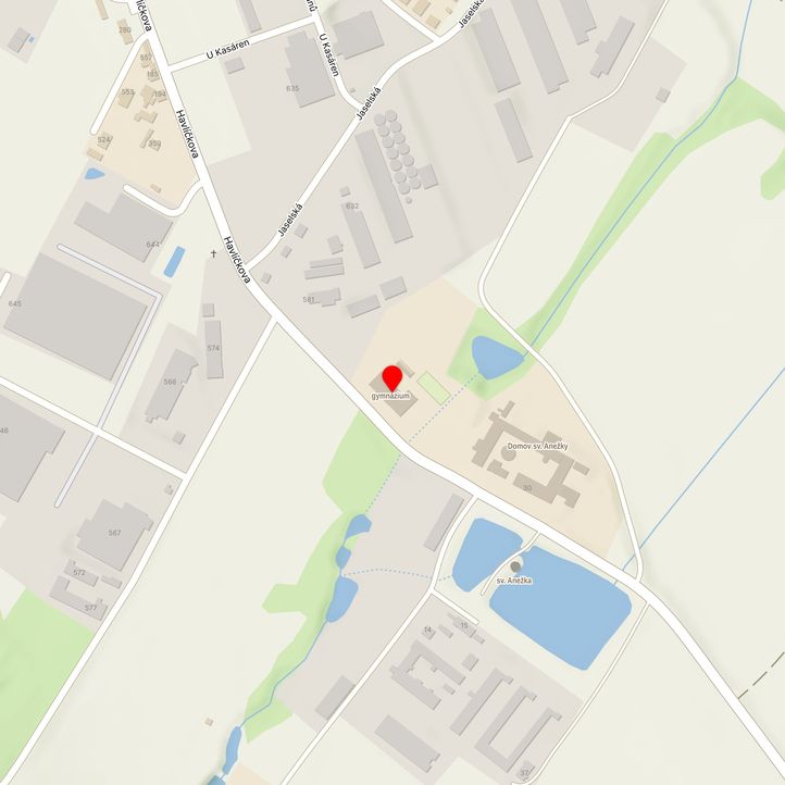 Mapa školy z Mapy.cz