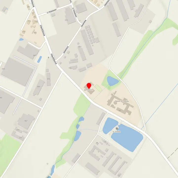 Mapa školy z Mapy.cz