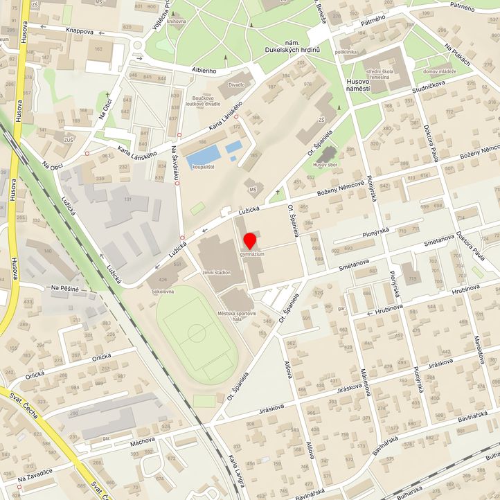 Mapa školy z Mapy.cz