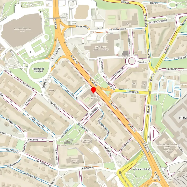 Mapa školy z Mapy.cz