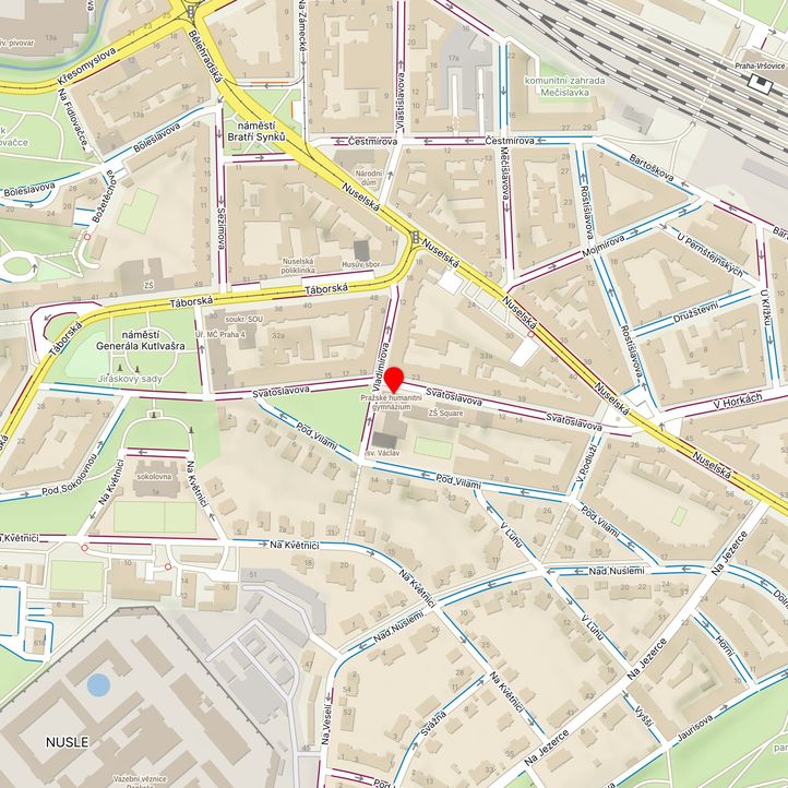 Mapa školy z Mapy.cz