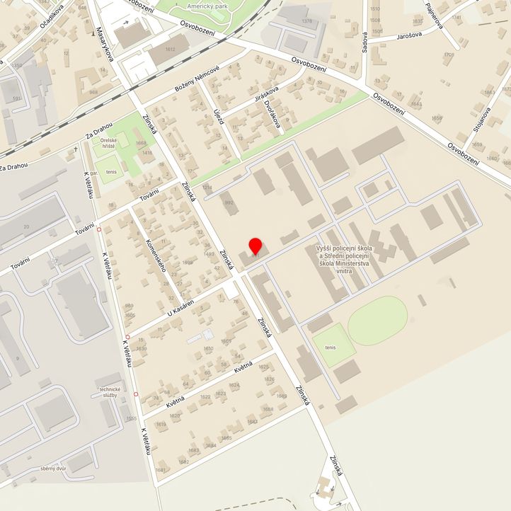 Mapa školy z Mapy.cz