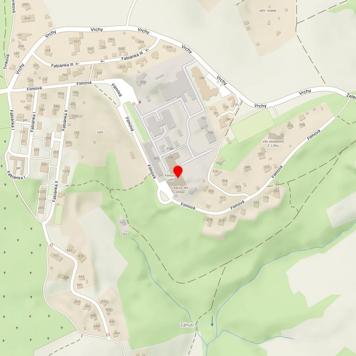 Mapa školy z Mapy.cz